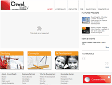 Tablet Screenshot of oswalrealty.com
